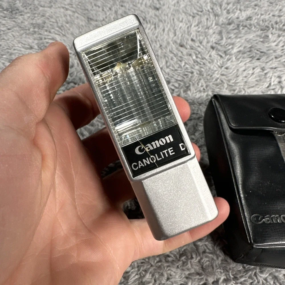 Canon Canolite D Camera Flash Compatible w/ Canonet 28 QL17 QL19 Untested